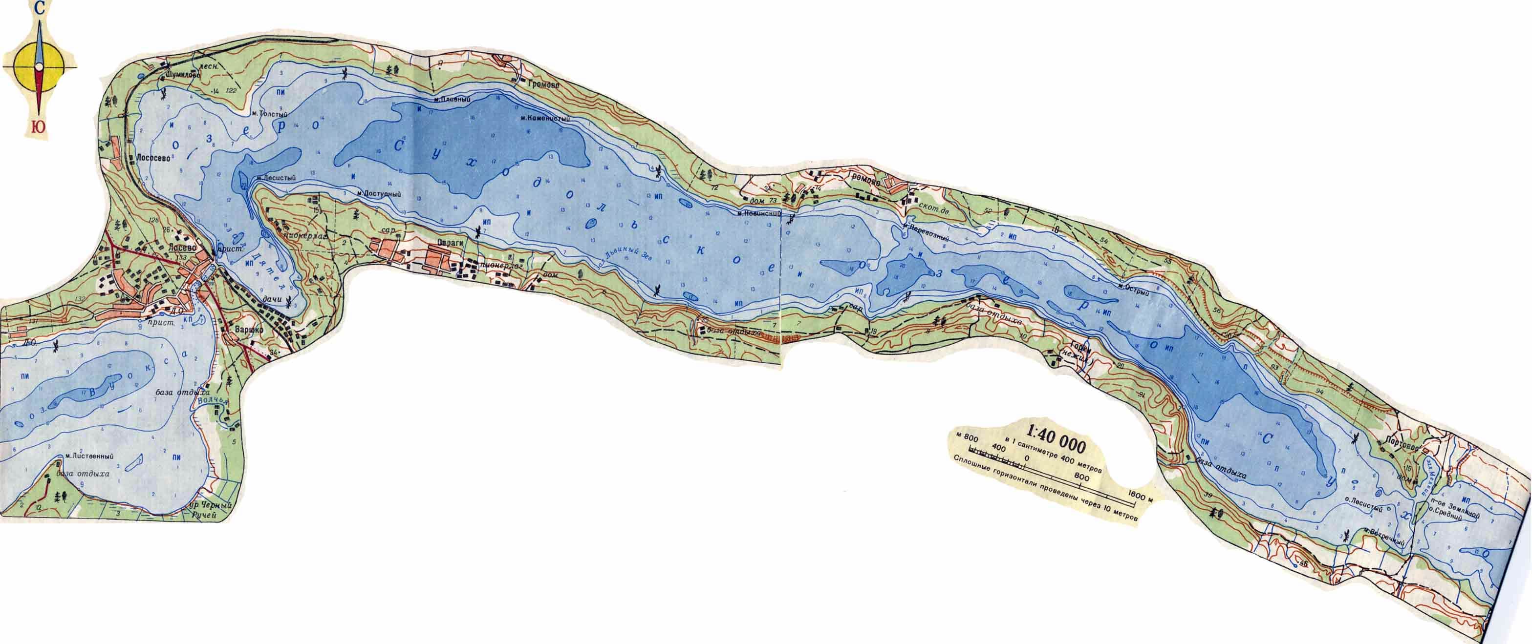 Суходольское озеро ленинградская область карта
